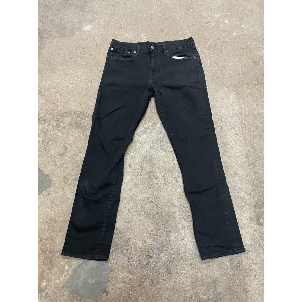 Levis 511 Jeans Mens 34x32 Black Denim Slim Fit Tapered Leg Zip Fly 5-Pocket‎